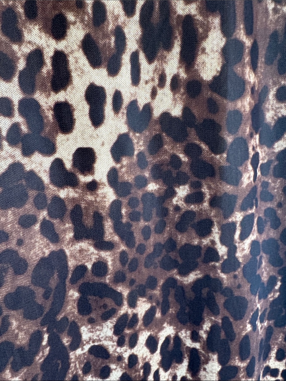 12th Tribe Mesh Leopard Maxi Dress - Picture 5 of 6